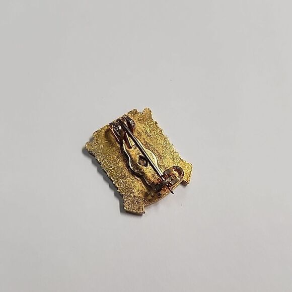 Gold and Red Perfect Attendance Bowling Pin - Picture 2 of 3